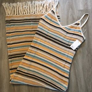 NWT SO CROCHET MIDI DRESS W/ FRINGE
